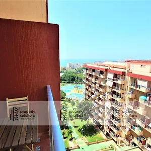 801 Estudio En Minerva Apartamentos. Vista Al Mar Y Montaña. Piscina Y Playa. Excelente Wifi. Benalmádena